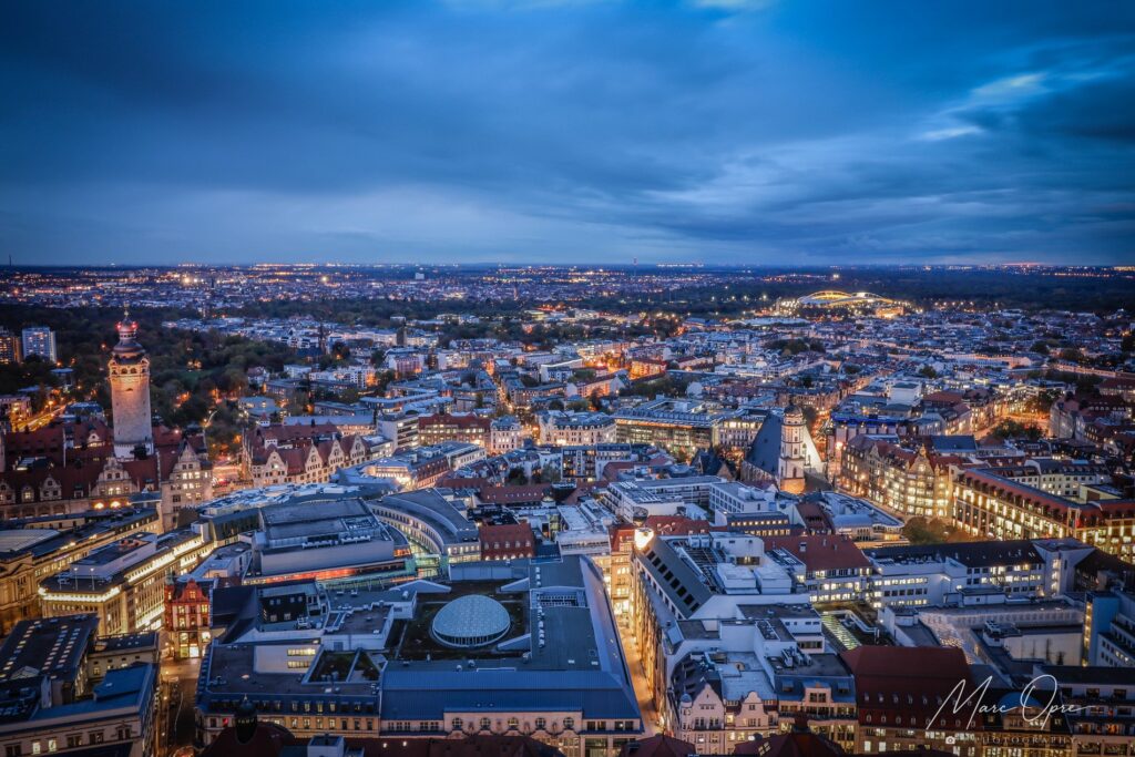 Blick über Leipzig